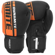 Load image into Gallery viewer, Punching Bag Dynamite Kickboxing Boxing Gloves - Matt Black/Orange 8oz
