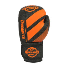 Load image into Gallery viewer, Punching Bag Dynamite Kickboxing Boxing Gloves - Matt Black/Orange 12oz
