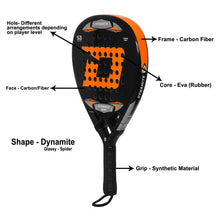 Load image into Gallery viewer, Glossy Spider Paddle Racket DG-3001
